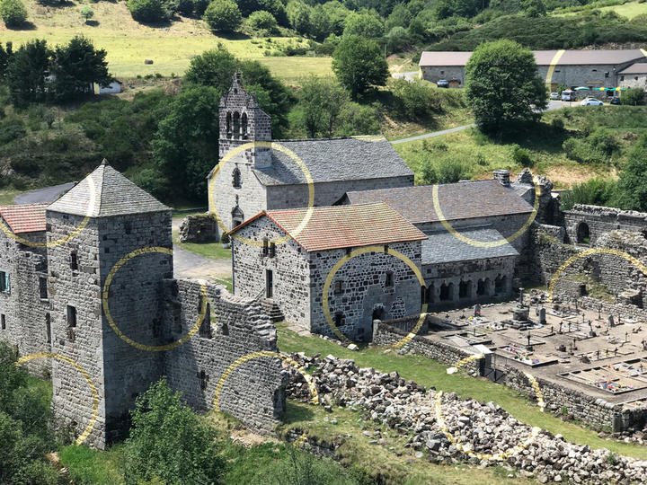 Abbaye de Mazan - Oeuvre de Felice Varini